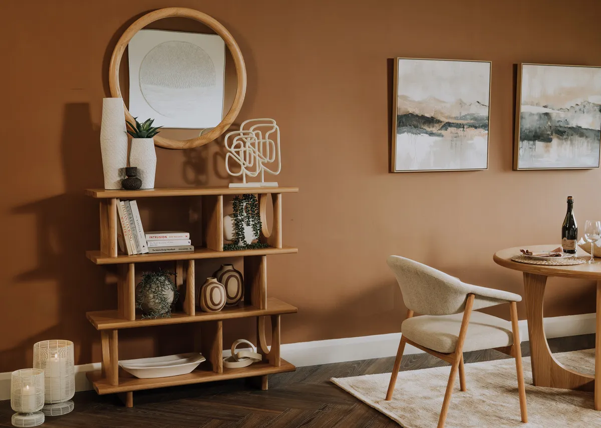 Small Natural Oak Shelving Unit - Flow