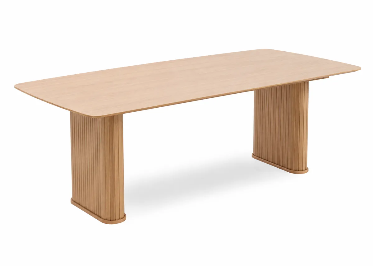 190cm Natural Oak Dining Table - Nola