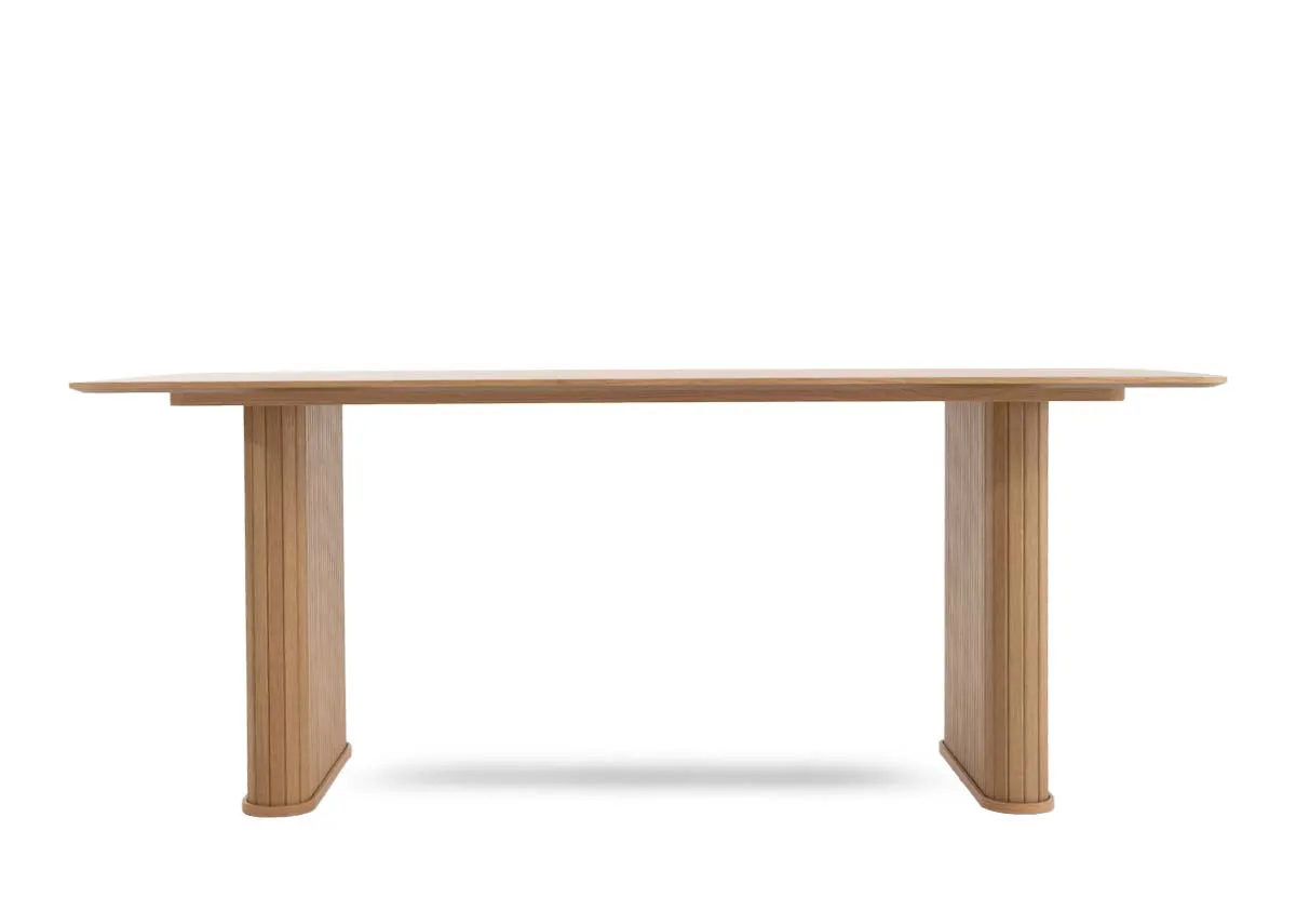 190cm Natural Oak Dining Table - Nola