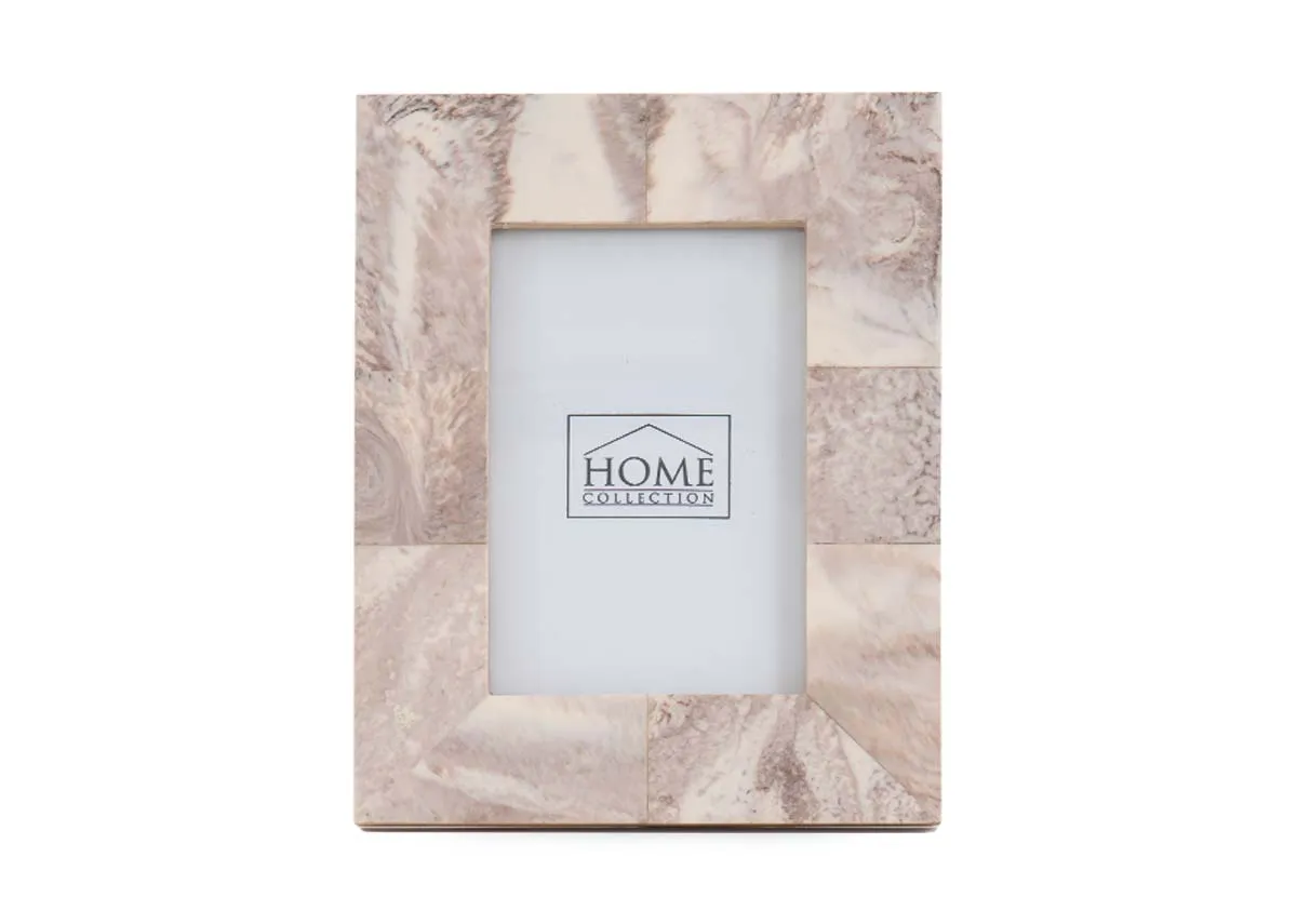 6" x 8" Brown & White Photo Frame - Carmine