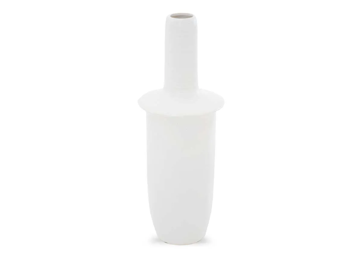 Small Matt Cream Deco Vase - Sennes