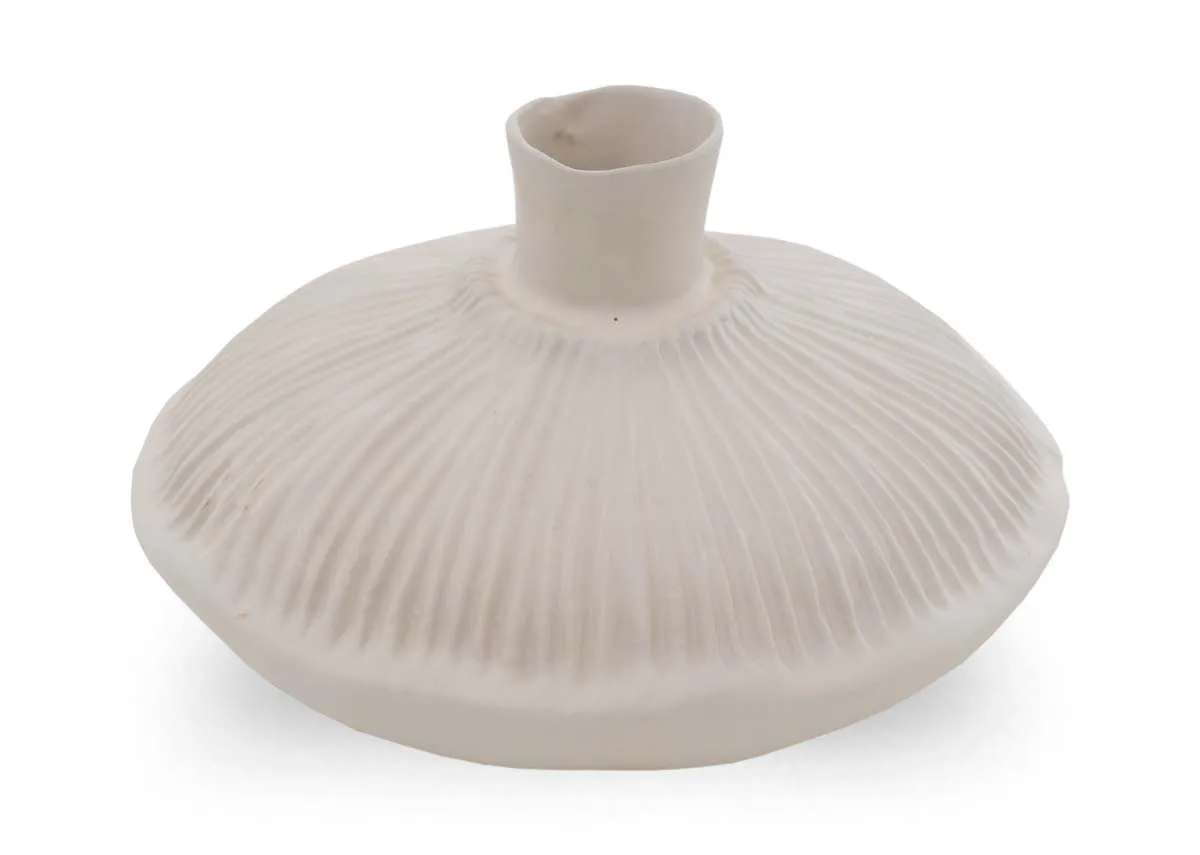 Small Cream Deco Vase - Neira