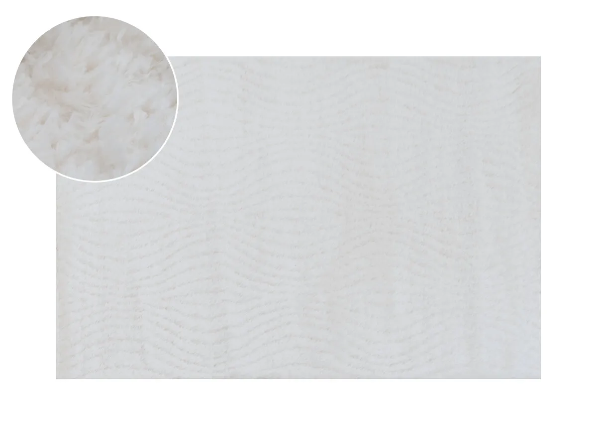 Cream 160cm x 230cm Medium Rug - Kassy