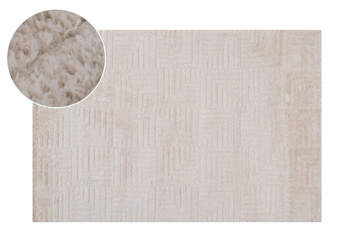 Beige 120cm x 170cm Small Rug - Mosaic
