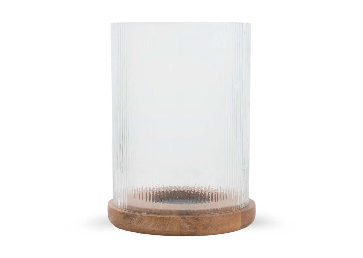 A dimension image of the Cardianl small candle holder with 11.5cm x 18cm