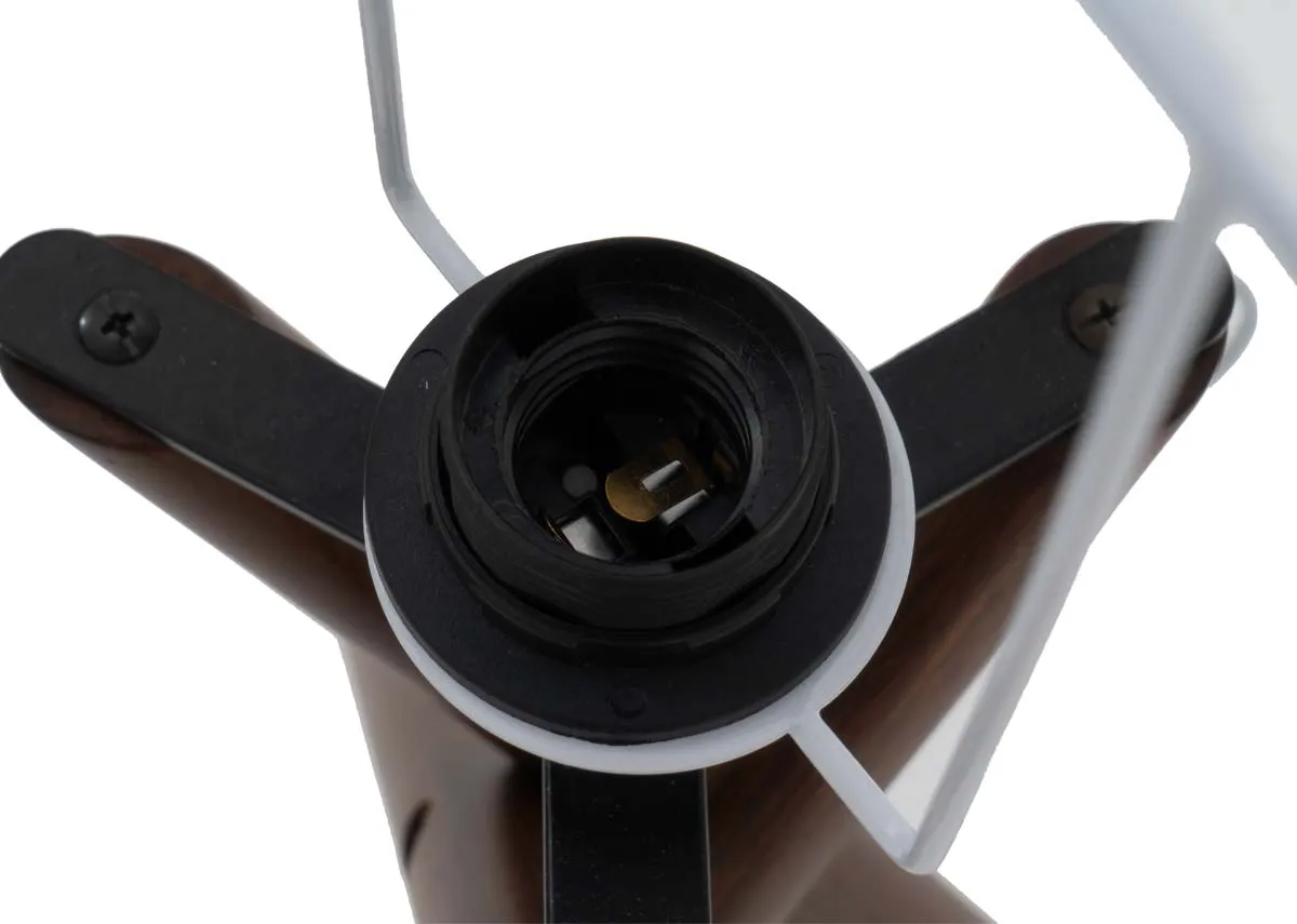 A dimension image of the Coolrain table lamp with 38.5cm x 65.5cm Height