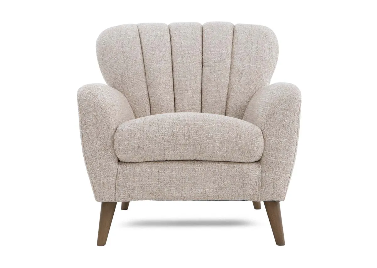 A dimension image of the Harper Armchair with 84cm x 85cm x 86cm