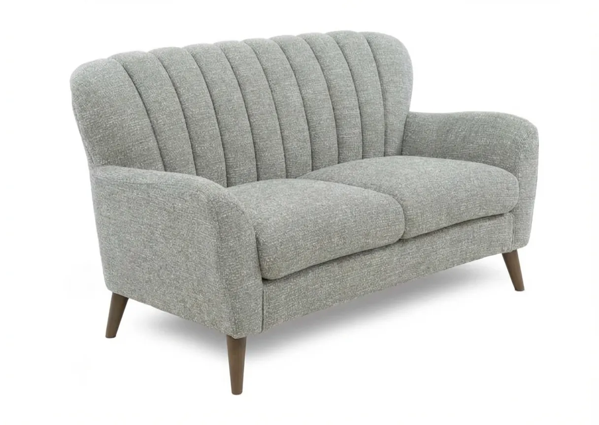 2 Seater Light Green Fabric Sofa - Harper