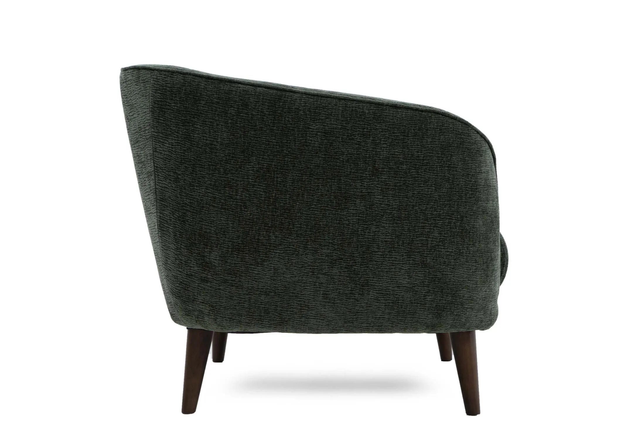 a dimension image of the Amber green armchair with 101cm x 84cm x 77cm