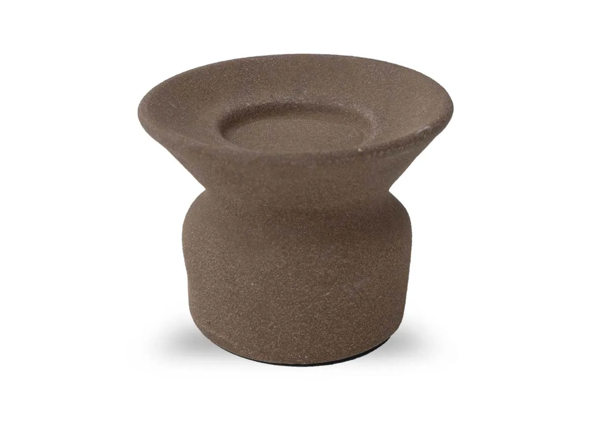 Small Brown Candle Holder - Atrani