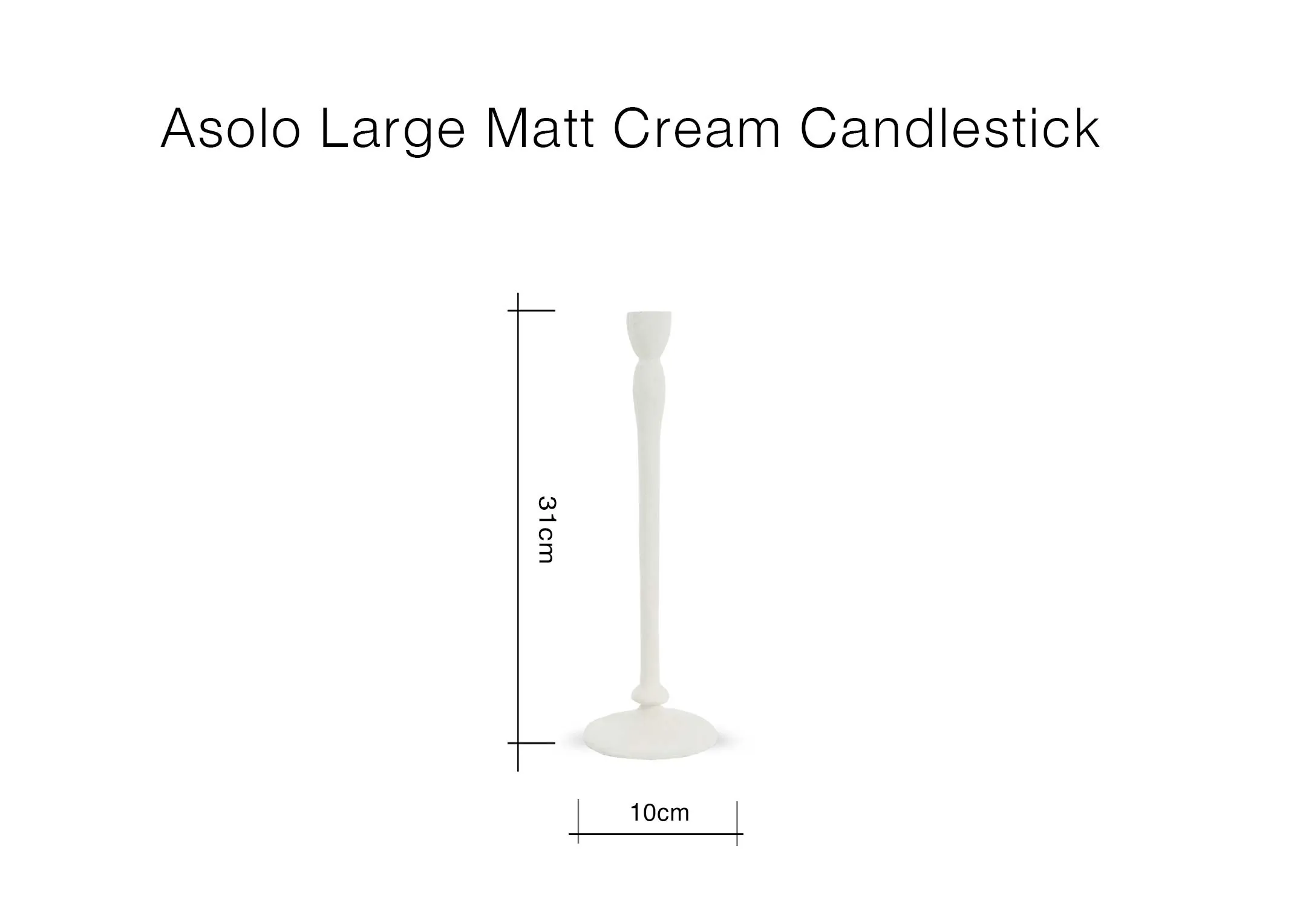 ion image .of the Asolo candleholders with 10cm x 31m
