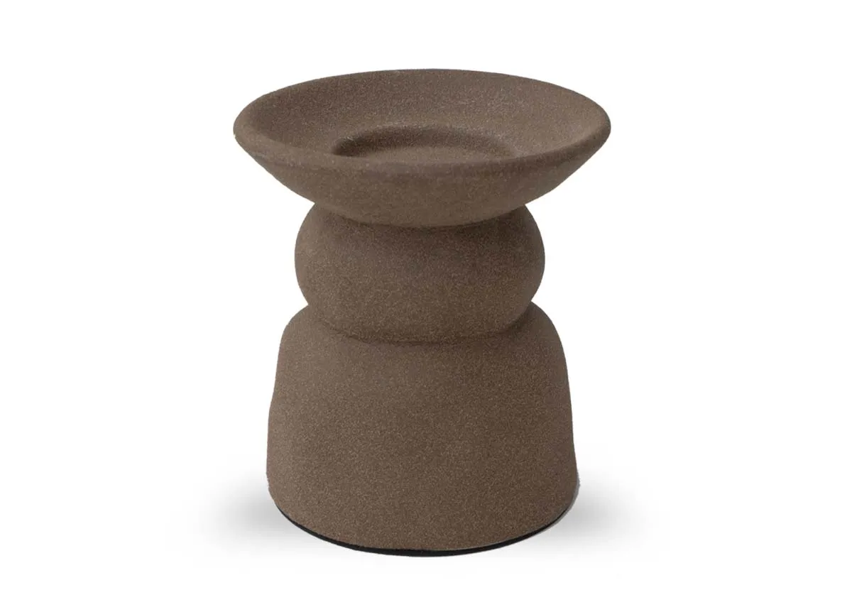 Medium Brown Candle Holder - Atrani