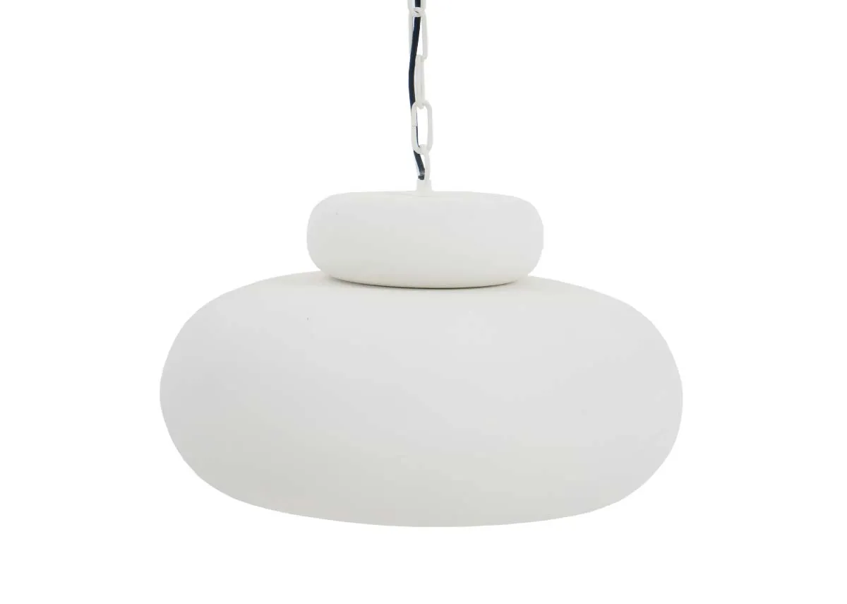 A dimension image of the Neiva Large hanging lamp with 46cm x 30cm