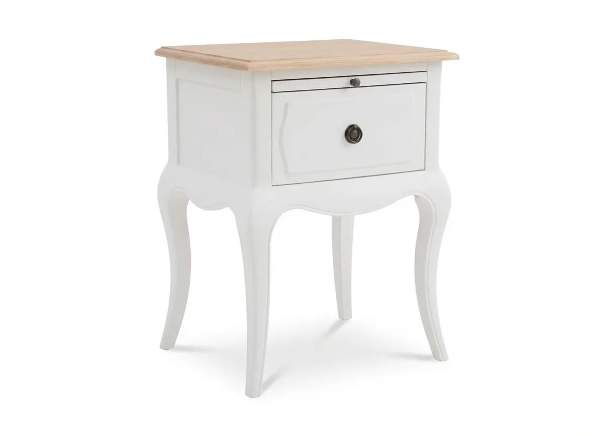 1 Drawer White & Oak Top Locker - Amelie