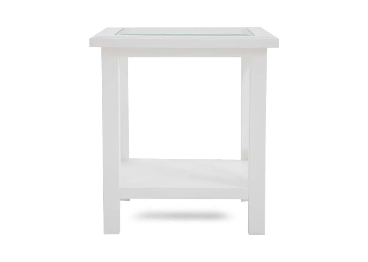 A dimension image of the Hampton Lamp Table with 55cm x 60cm