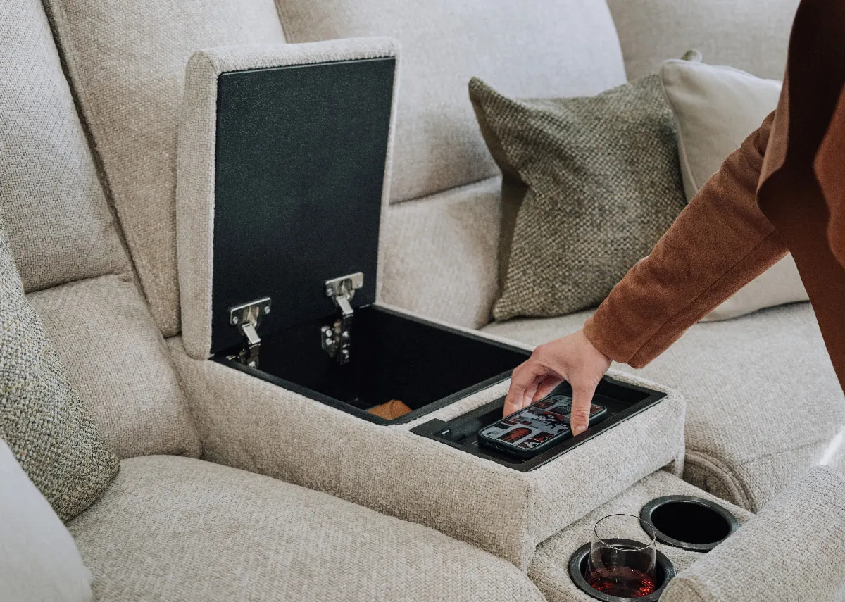 Beige Fabric Drinks Holder - Ashbrook