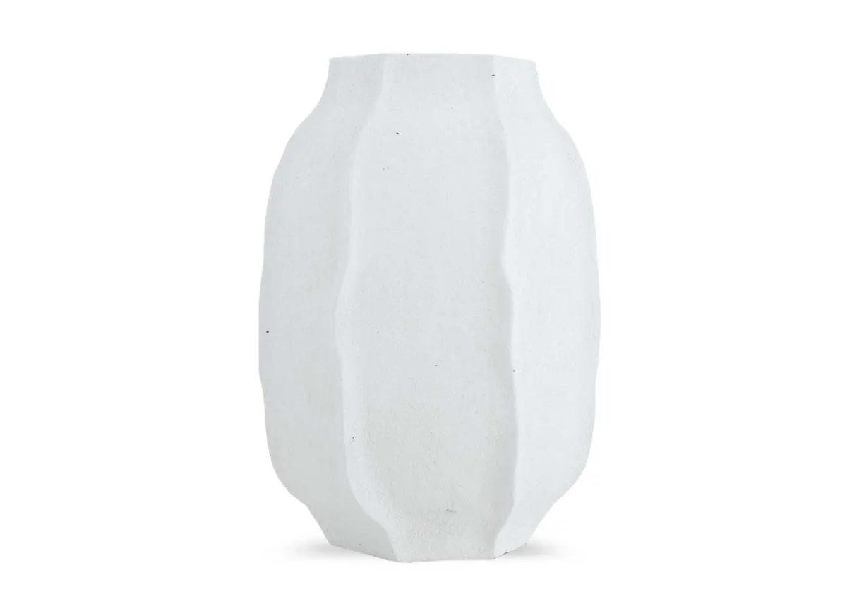 Small White Deco Vase - Saphira