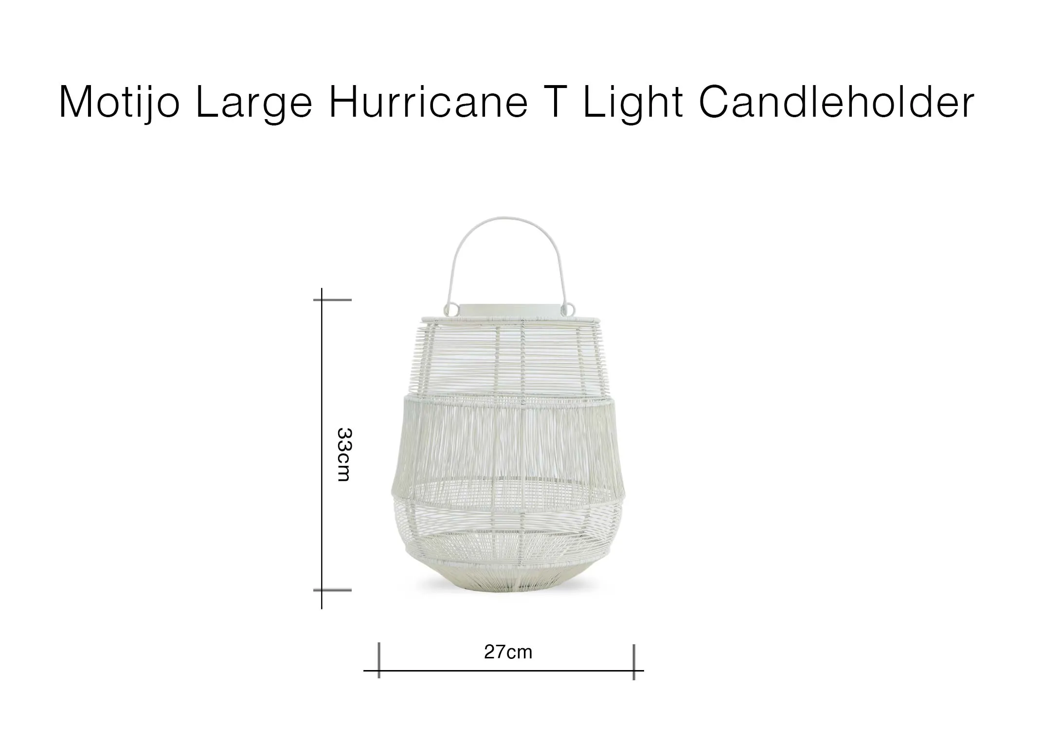 image of the Motijo Candle Holder with 27cm x 33cm