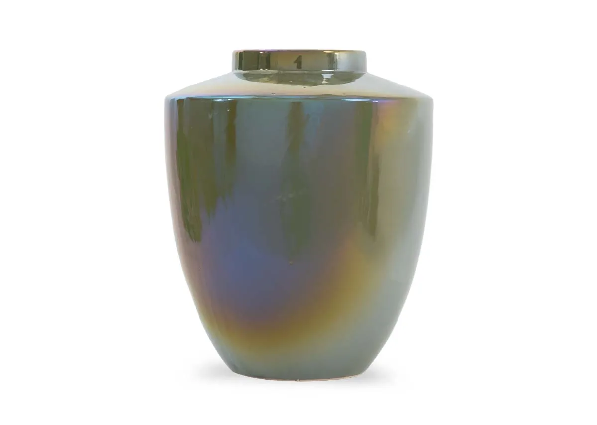 Large Light Green Oil Vase - Talea