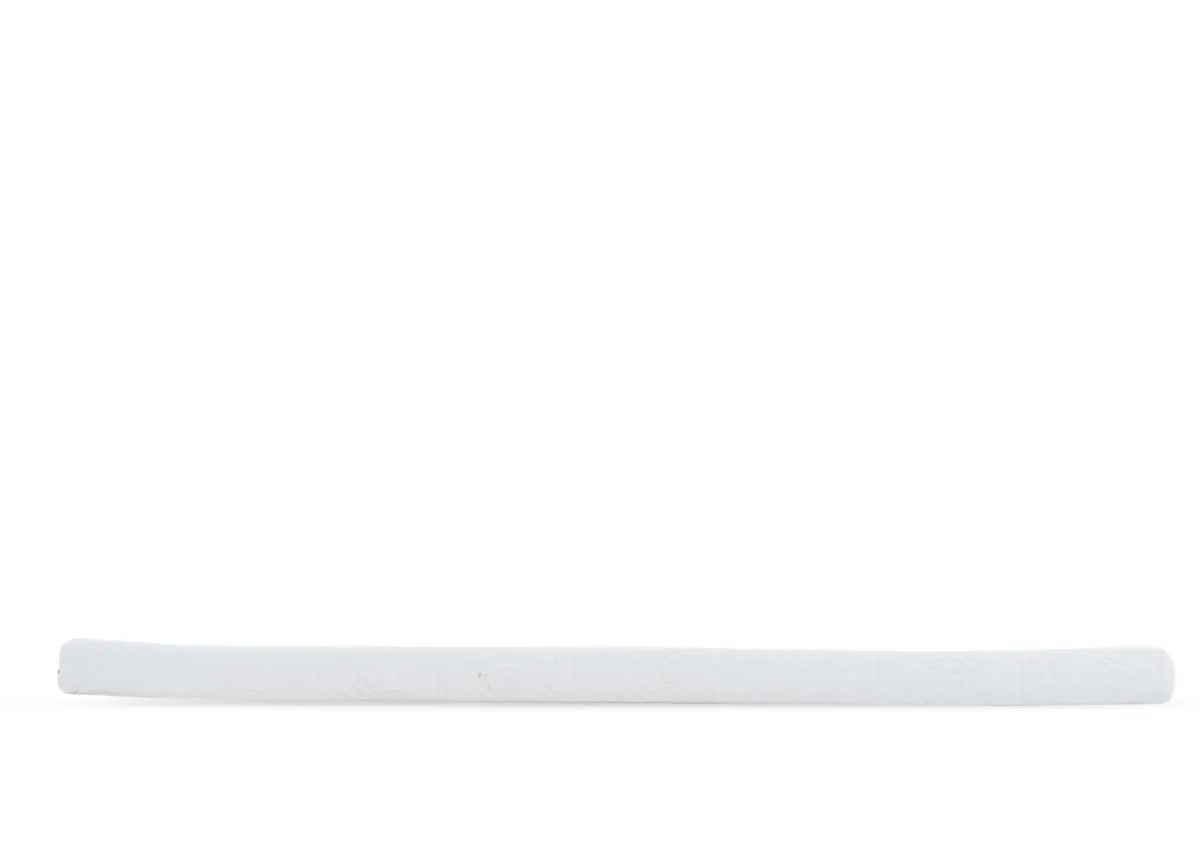 A 4ft 6 mattress topper from EZ Livings Cozy range.Side view shows topper the full length of mattress