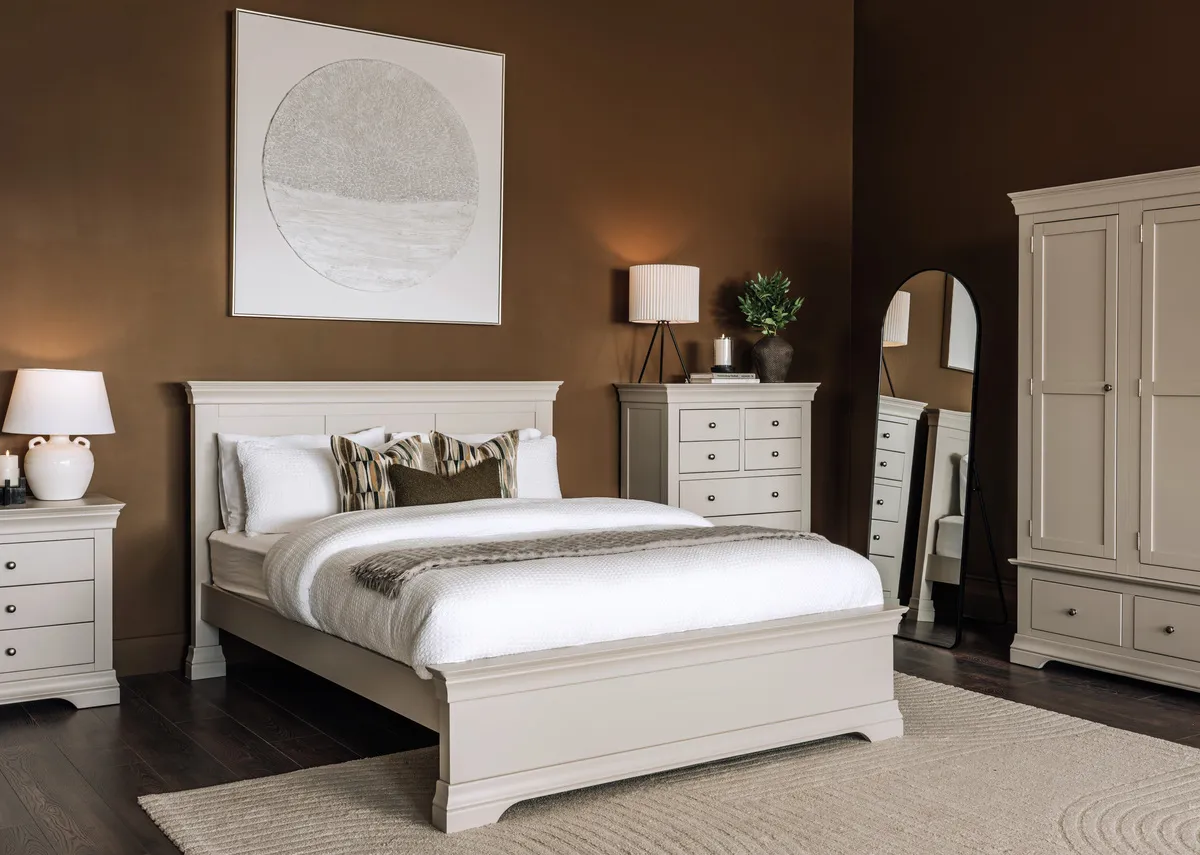Small Double (4ft) Taupe Bed Frame - Dove