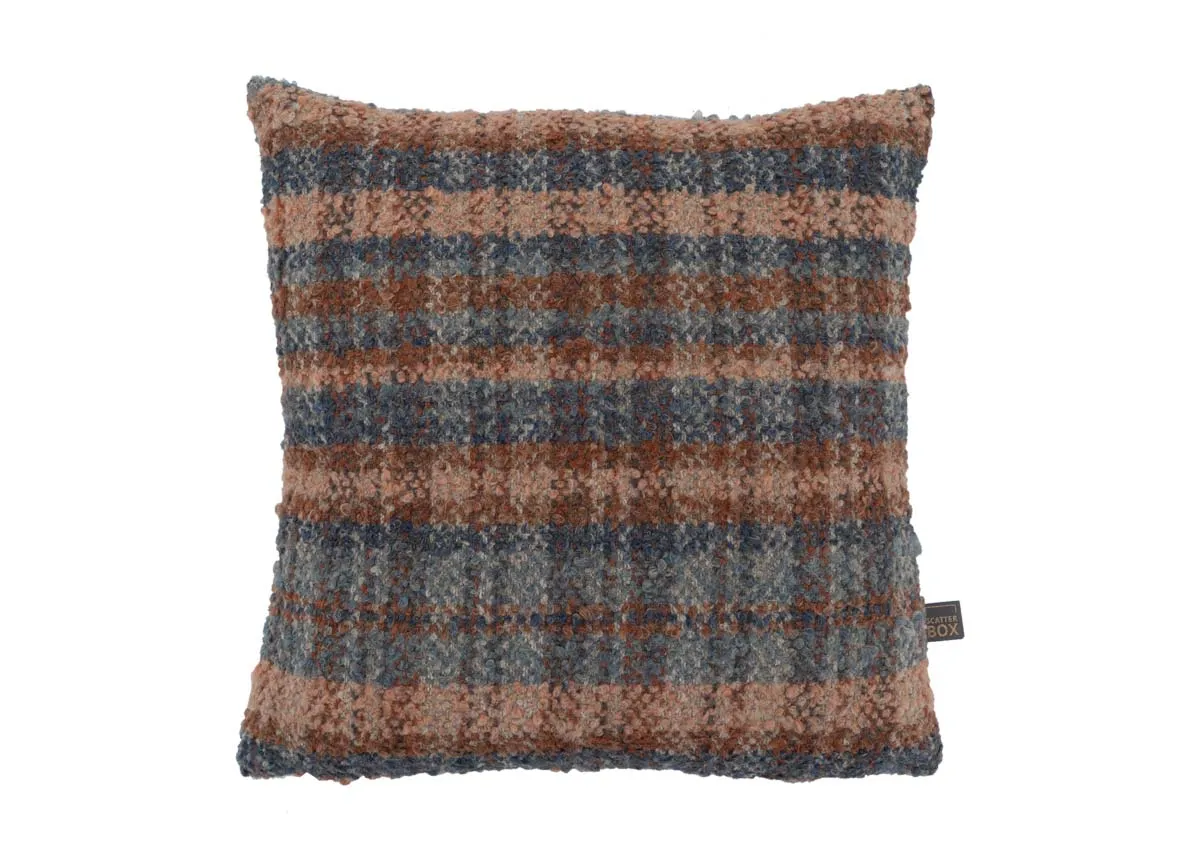 43cm Blue Tweed Cushion - Uilleann