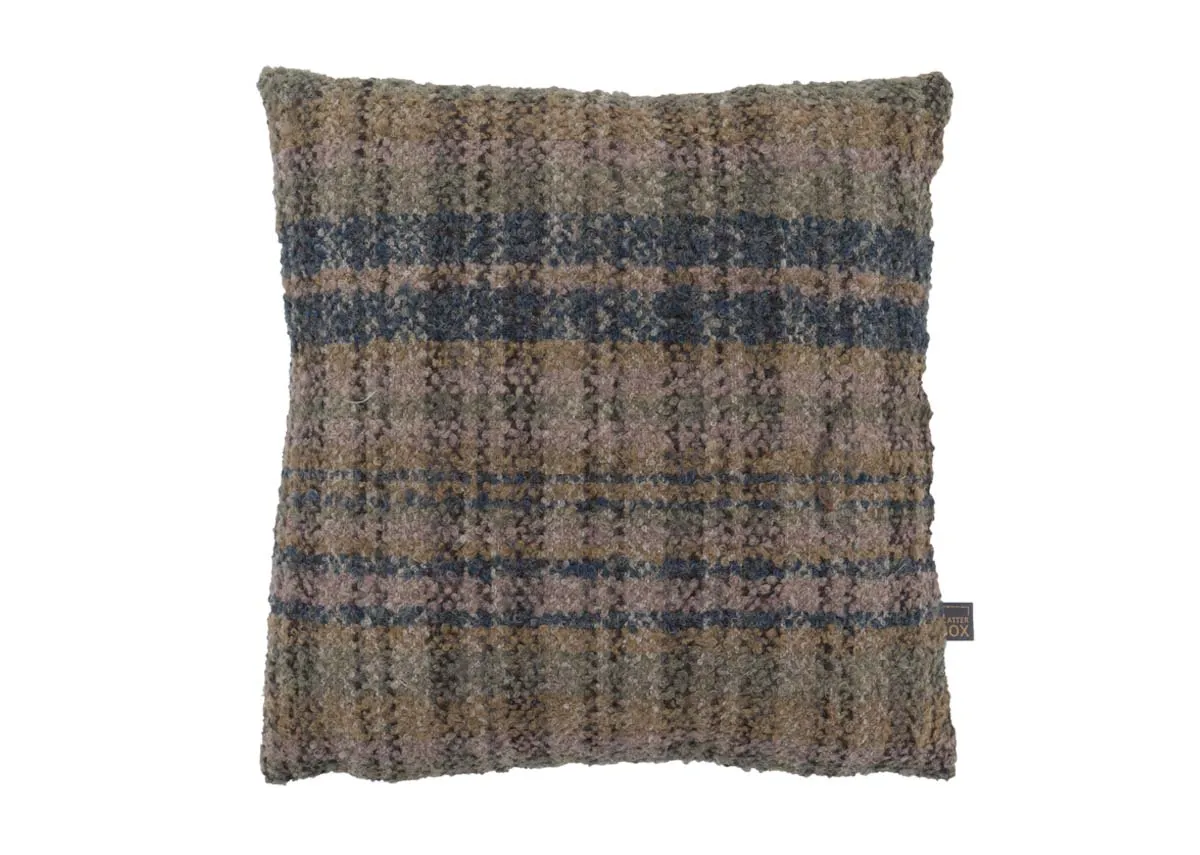 43cm Green Tweed Cushion - Uilleann