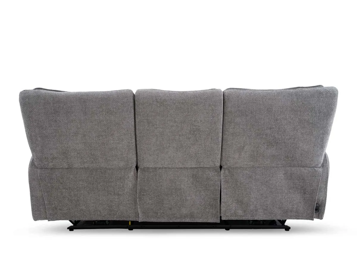 A dimension image of the Ashbrook 3 Seater with 221cm x 103-165cm x 101cm