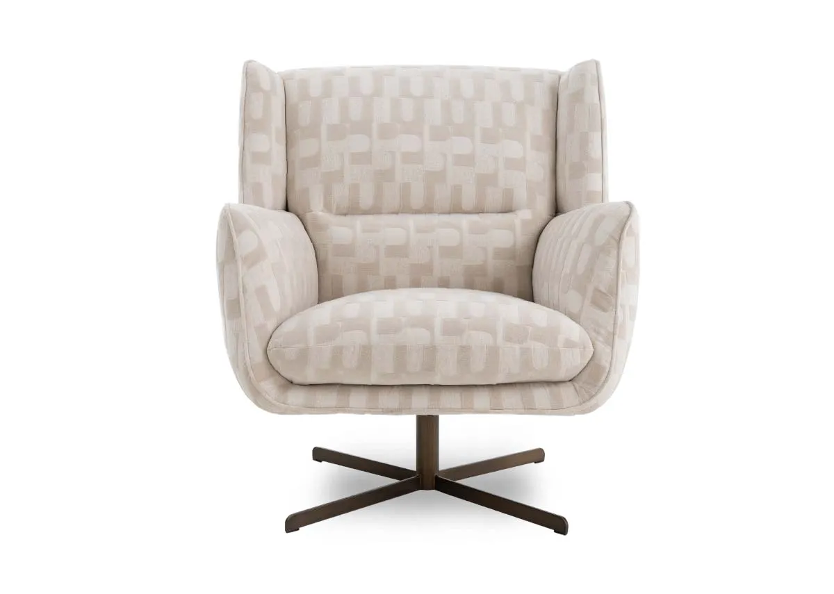 A dimension image of the Gary Swivel Chair with 82cm x 74cm x 88.5cm