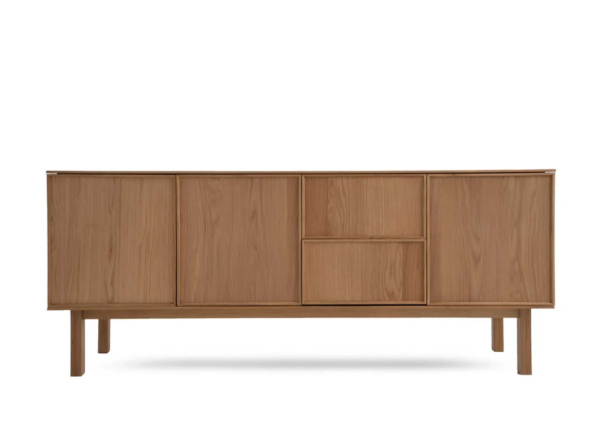 3 Door 2 Drawer Oak Sideboard - Kari