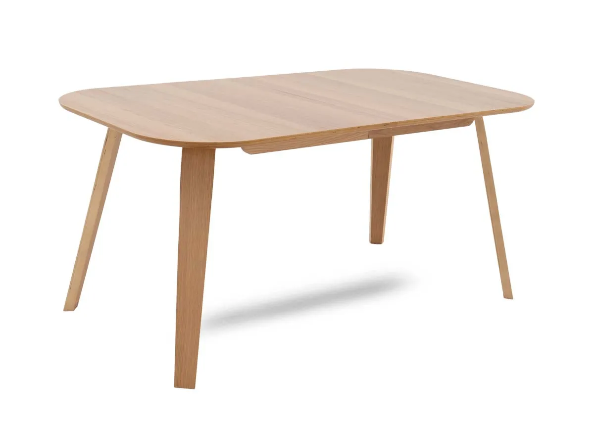 160cm-220cm Oak Extendable Dining Table - Anton