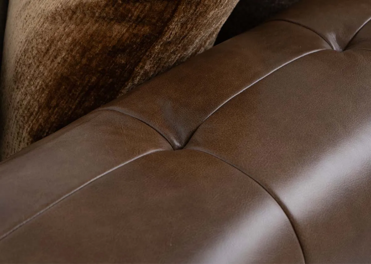 A dimension image of the Nepal Large Corner sofa with 104cm x 117cm x 197cm x 89cm