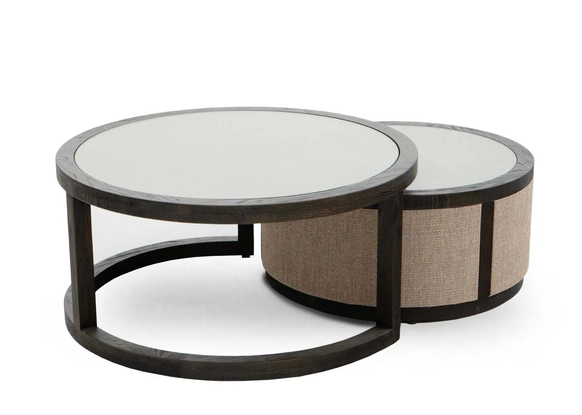 Nest Of 2 Dark Oak Coffee Tables - Haven