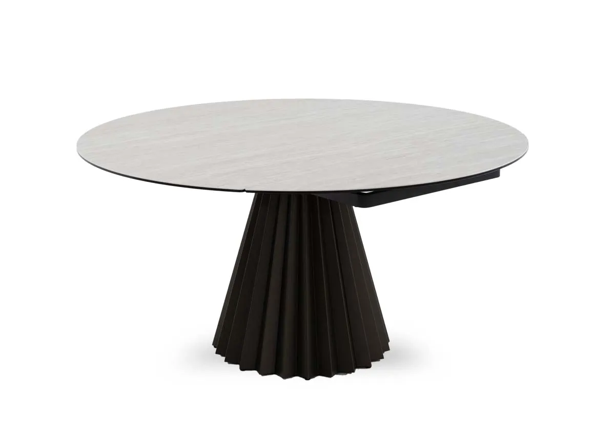 150cm Ceramic Revolving Extendable Dining Table - Zenith