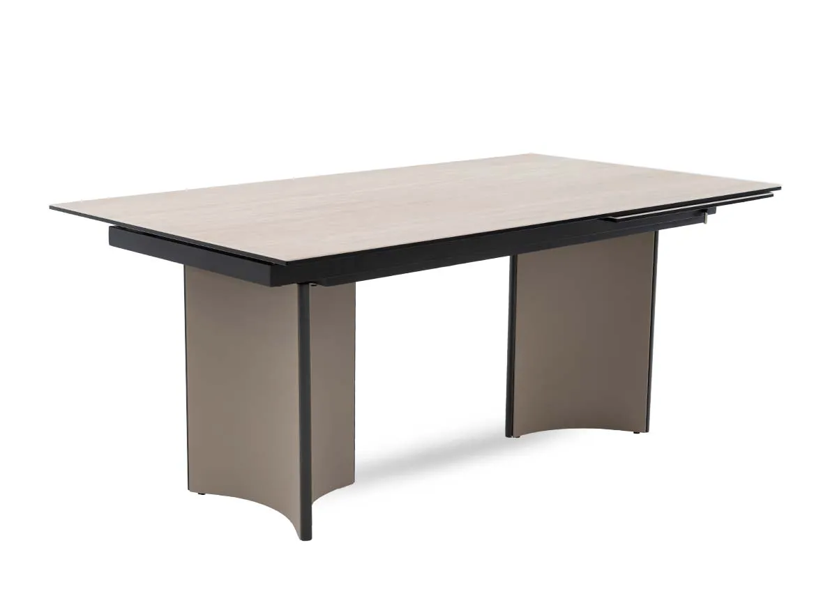 180cm-250cm Ceramic Revolving Extendable Dining Table - Turin
