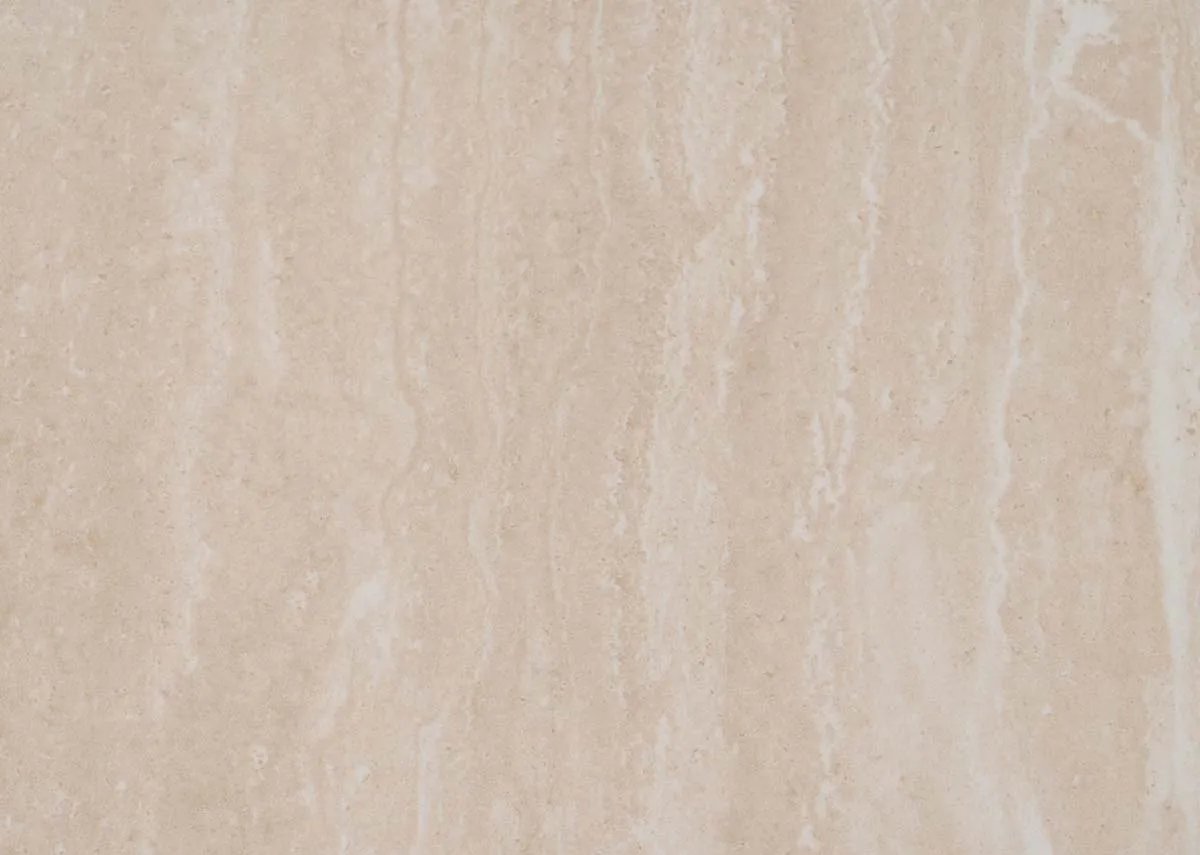 A beige ceramic table with revolving extension from EZ Livings Turin range.Closeup of revolving extension leaf