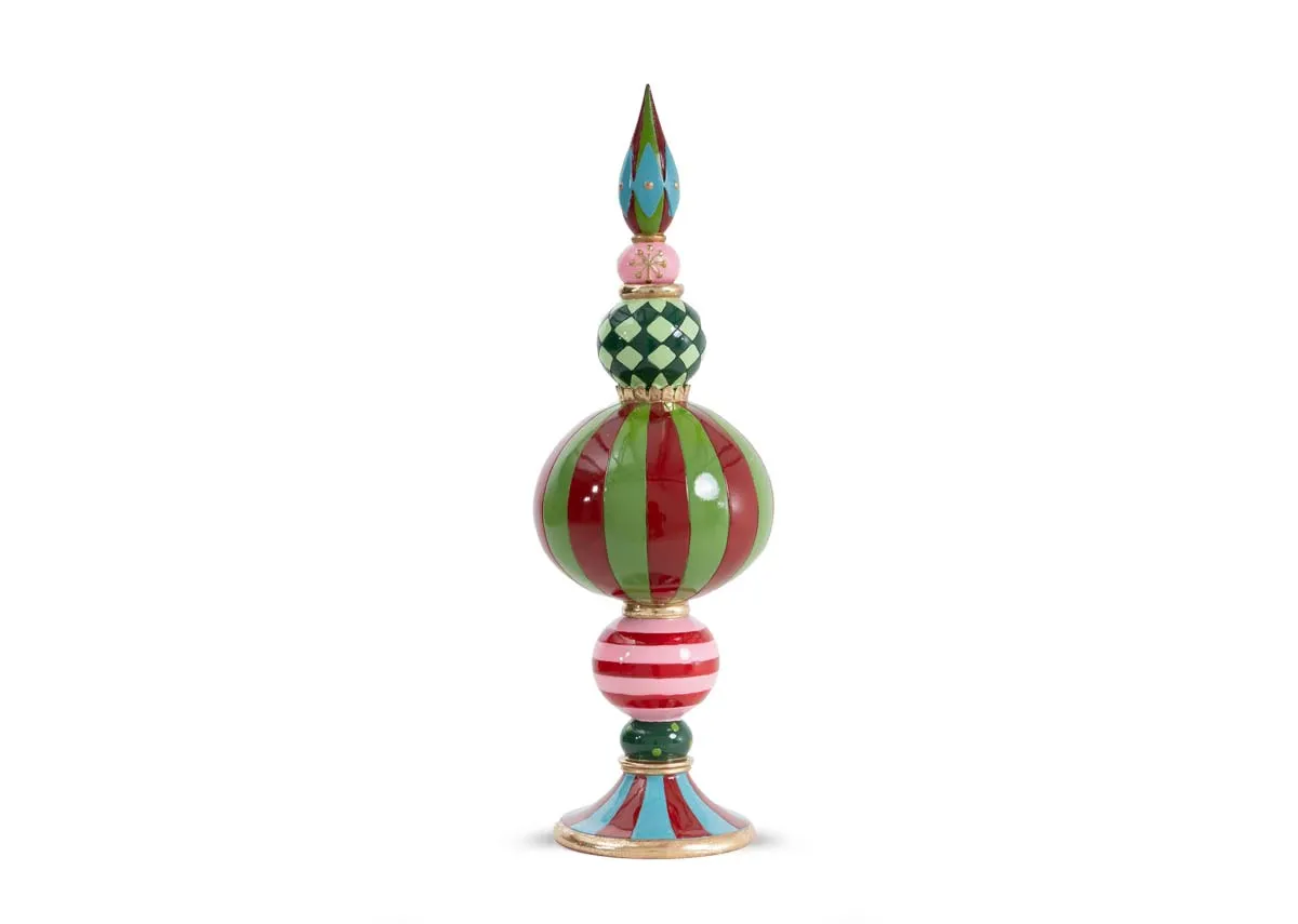 Large Resin Pinnacle Decor & Candle Holder - Christmas Figurine
