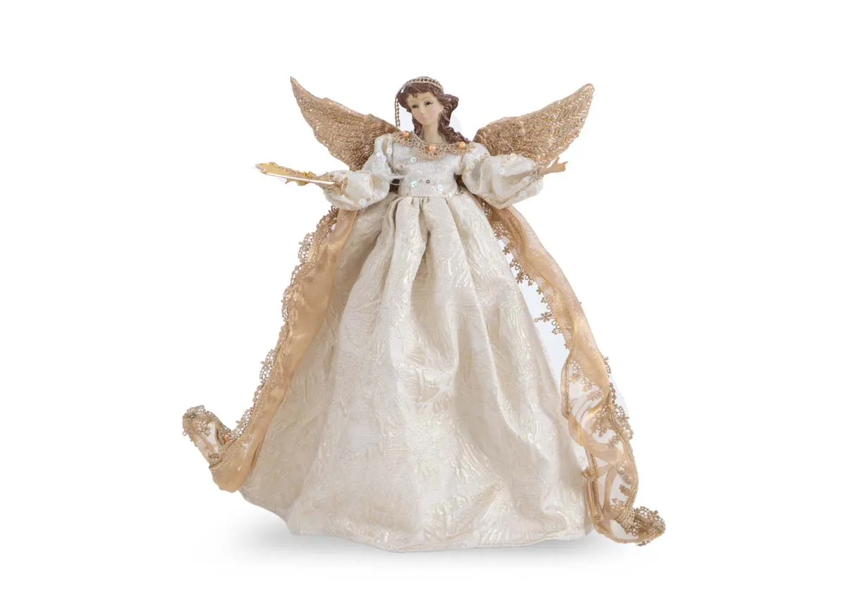 Gold Angel Tree Topper - Christmas Ornament