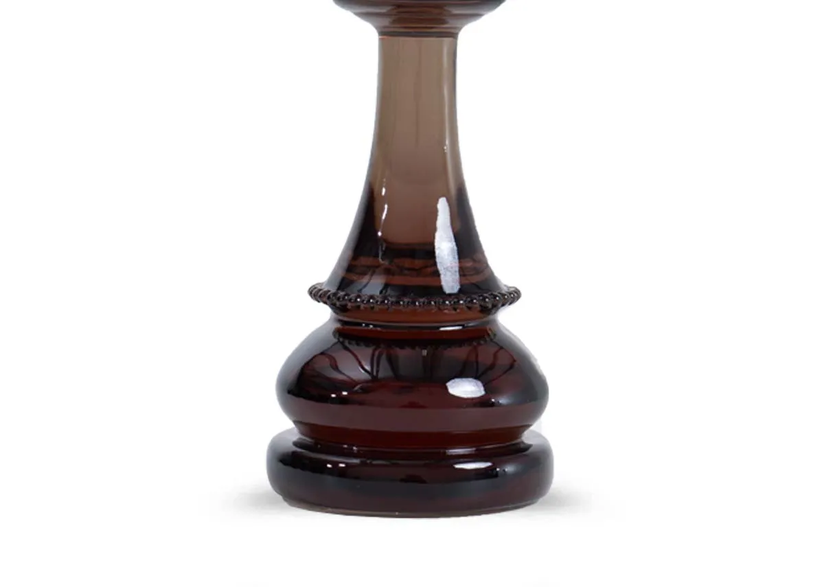 A dimension image of the Regent Chess Piece ornament with 