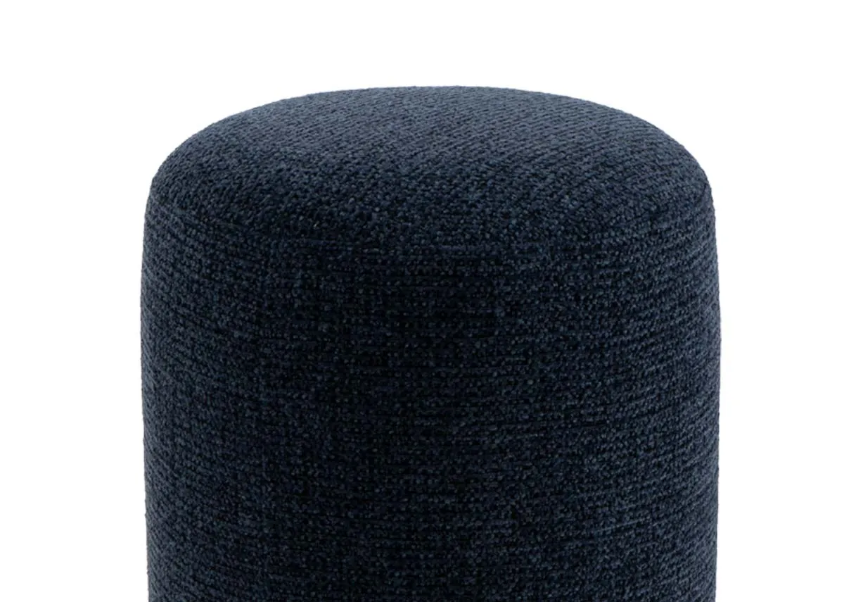 A dimension image of the Parker Navy Footstool with 36cm x 43cm