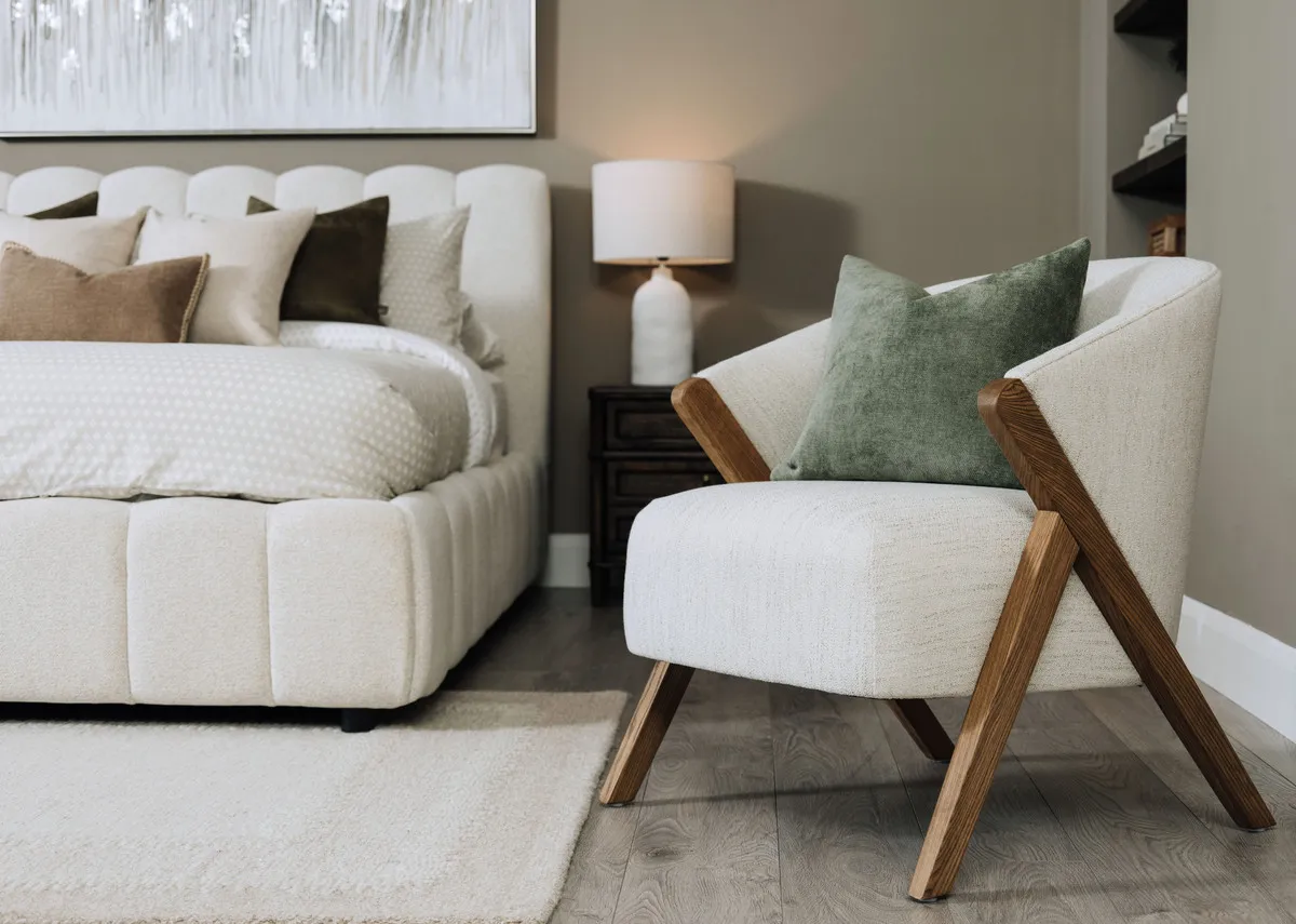 Cream Fabric Occasional Chair - Toulon