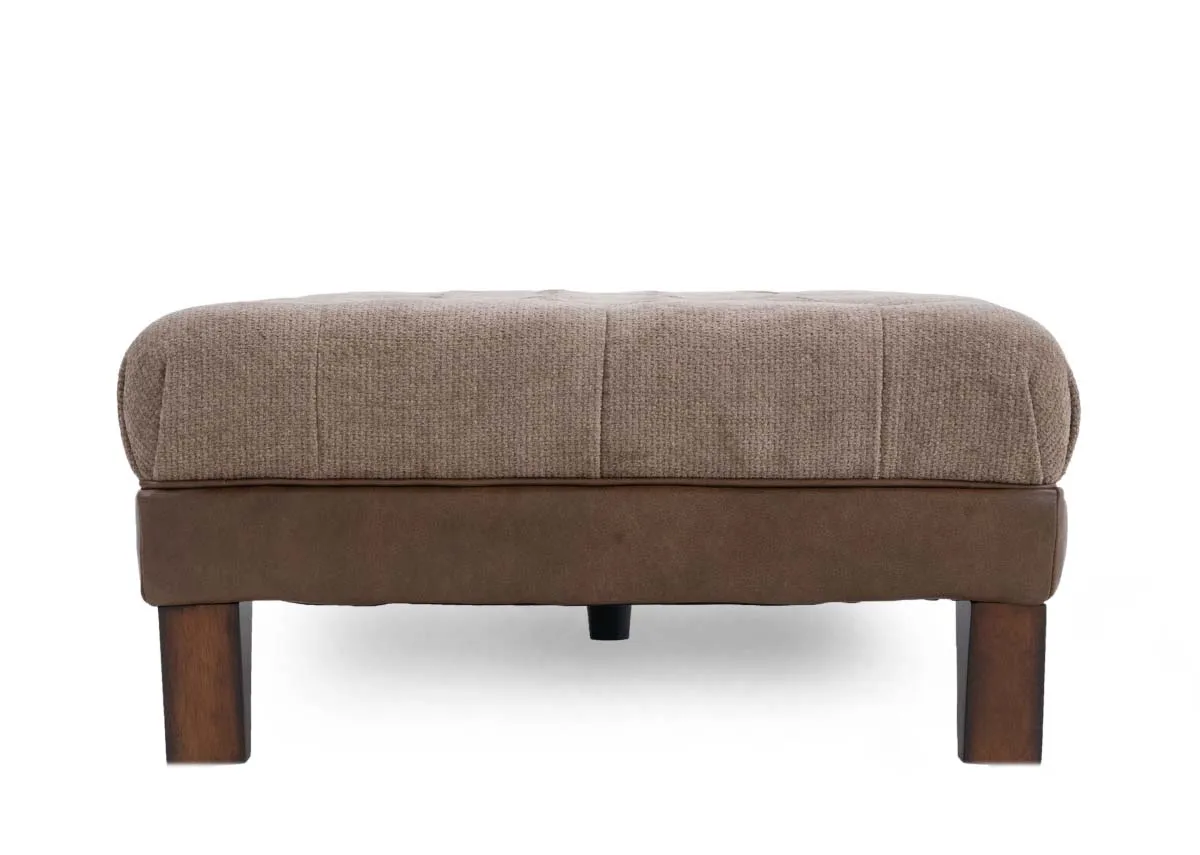 A dimension image of the Savannah footstool with 131cm x 37cm x 72cm