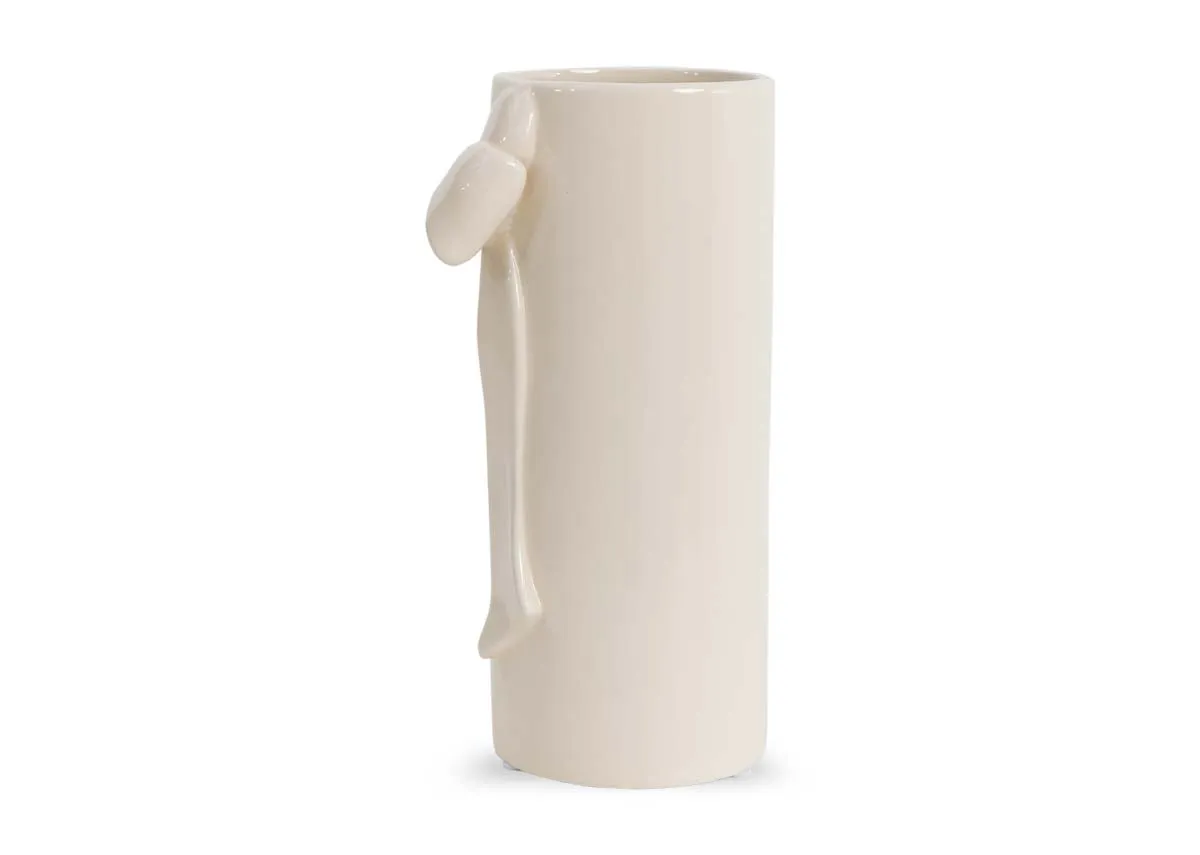 A dimension image of the Bow large vase with 12cm x 25.5cm