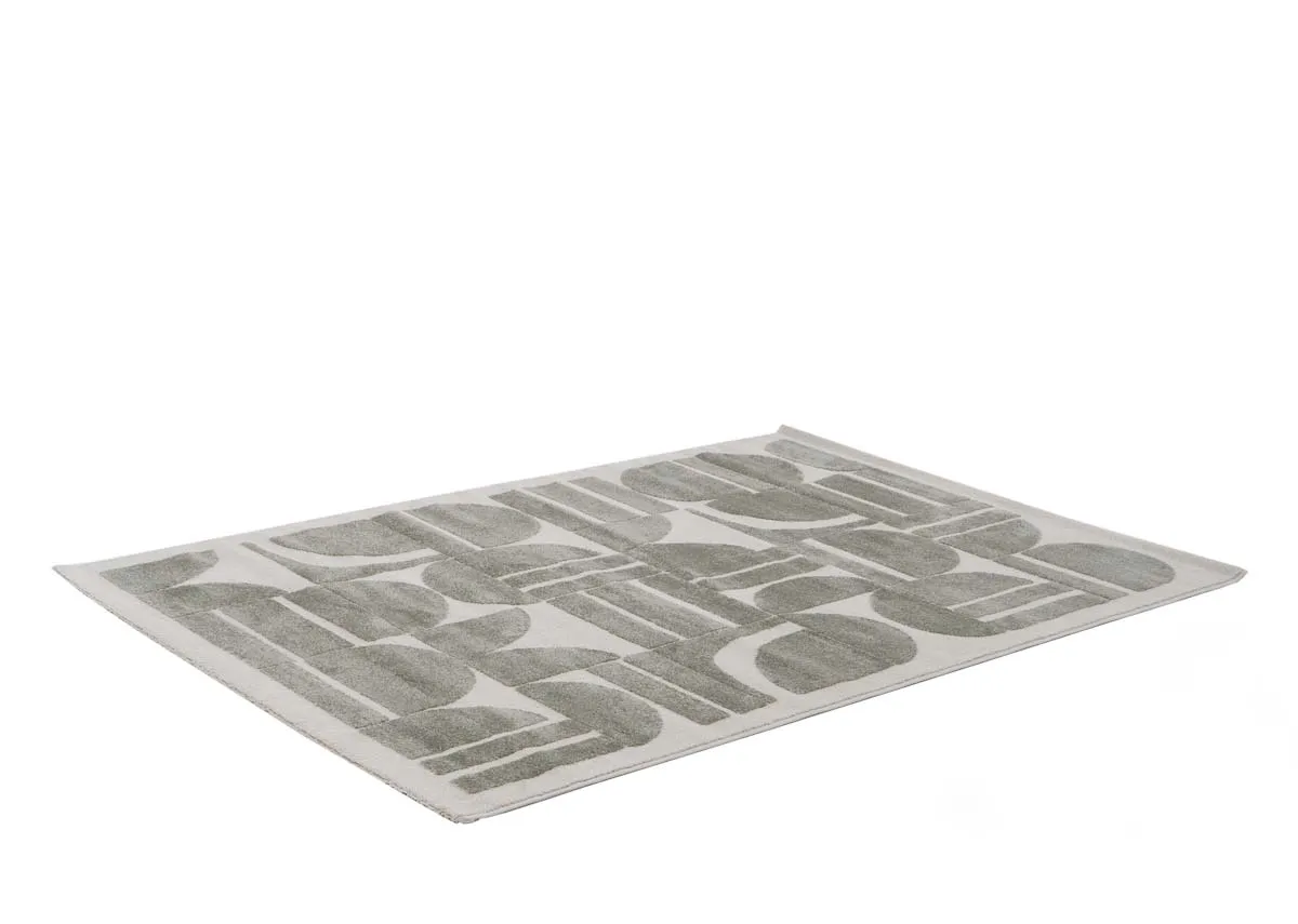 A dimension image o the Elio large abstract rug with 200cm x 290cm
