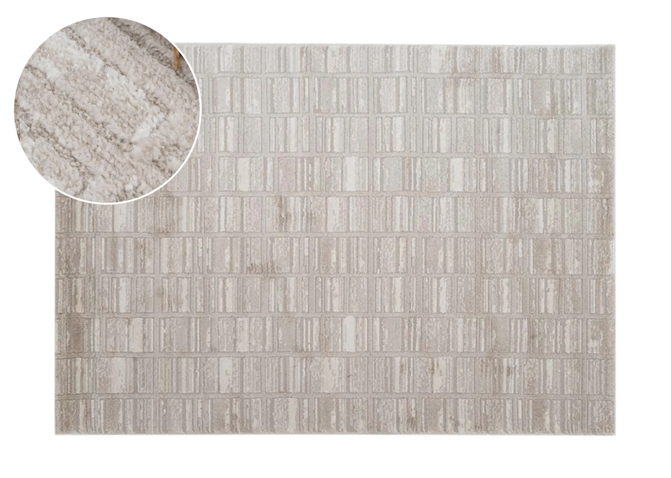 Beige 120cm x 170cm Small Rug - Sable