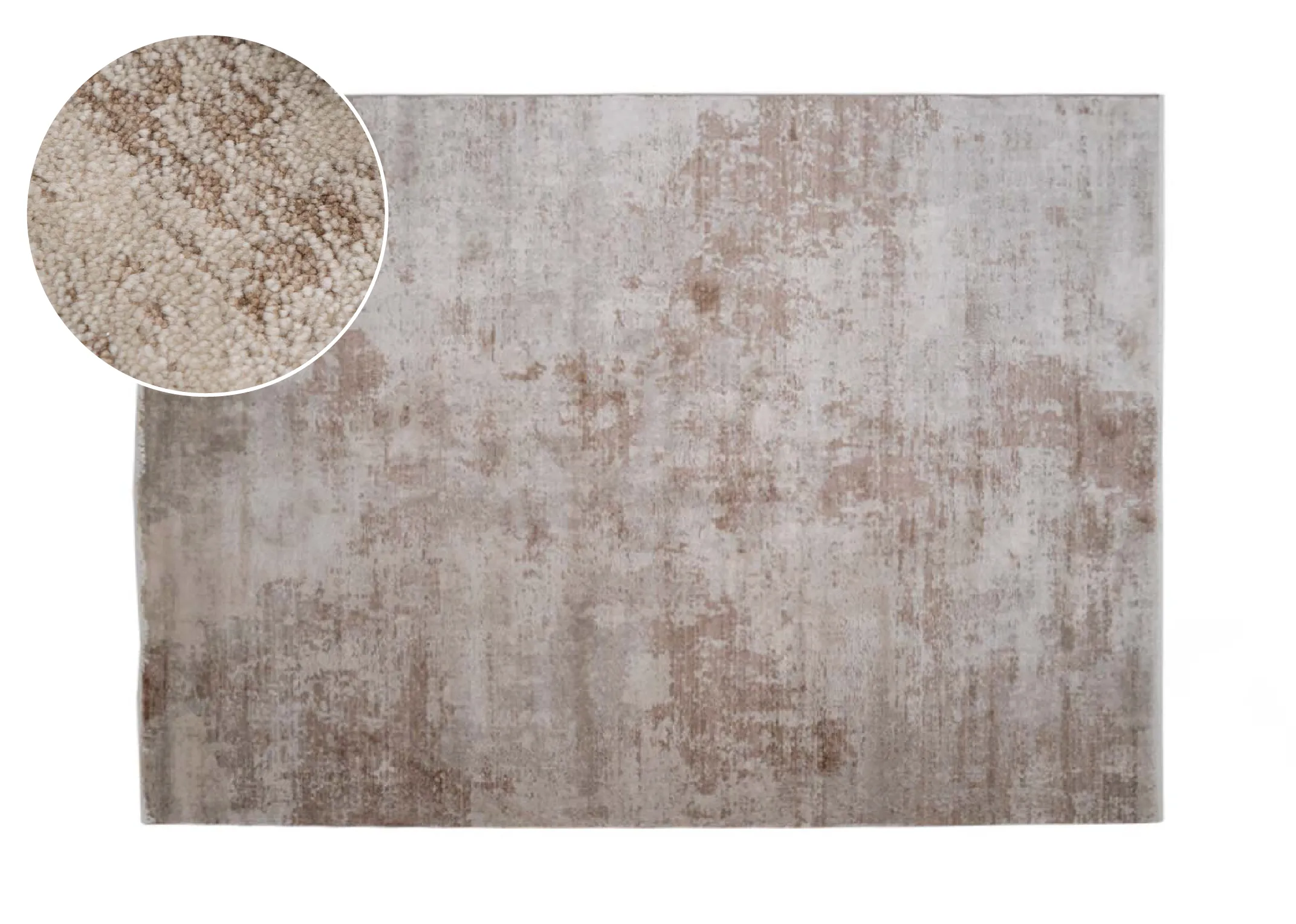 Beige 120cm x 170cm Small Rug - Drift