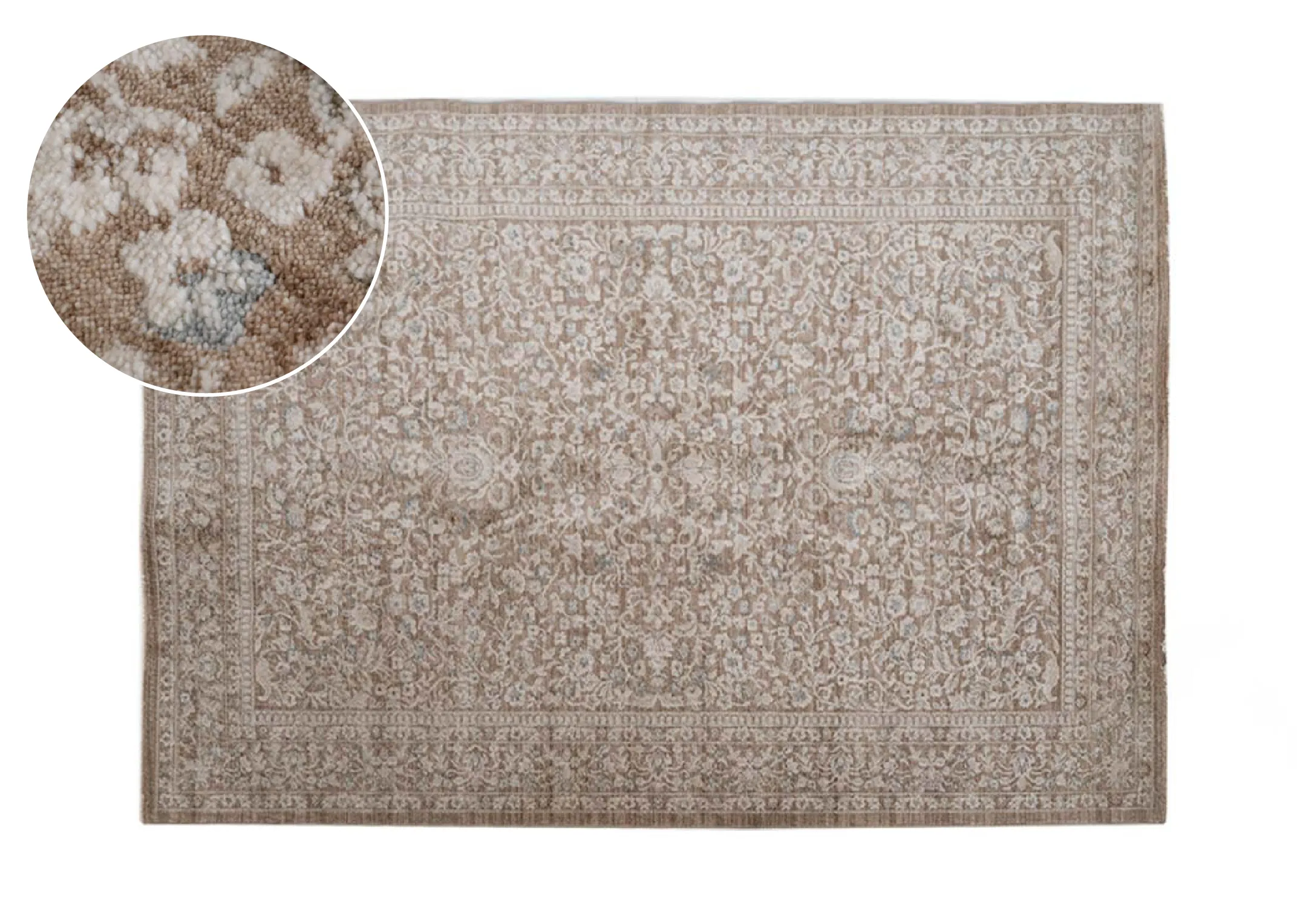 Brown Print 160cm x 230cm Medium Rug - Arlo