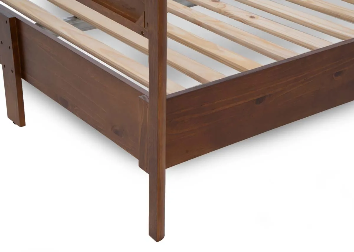 A dimension image of the Velmora 5ft Bedframe with 158cm x 203cm