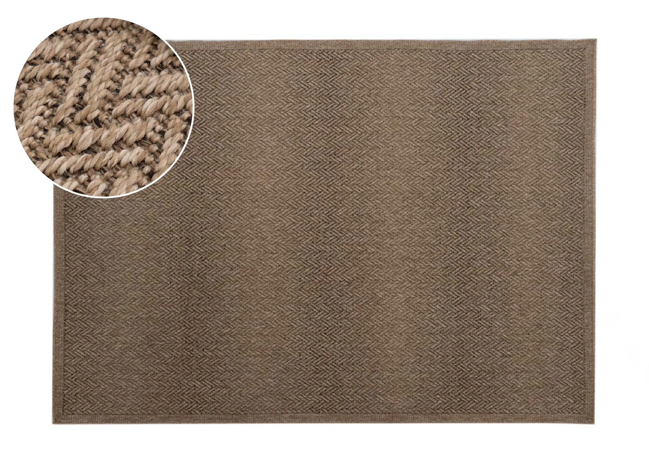 Brown 200cm x 290cm Large Rug - Kenzy