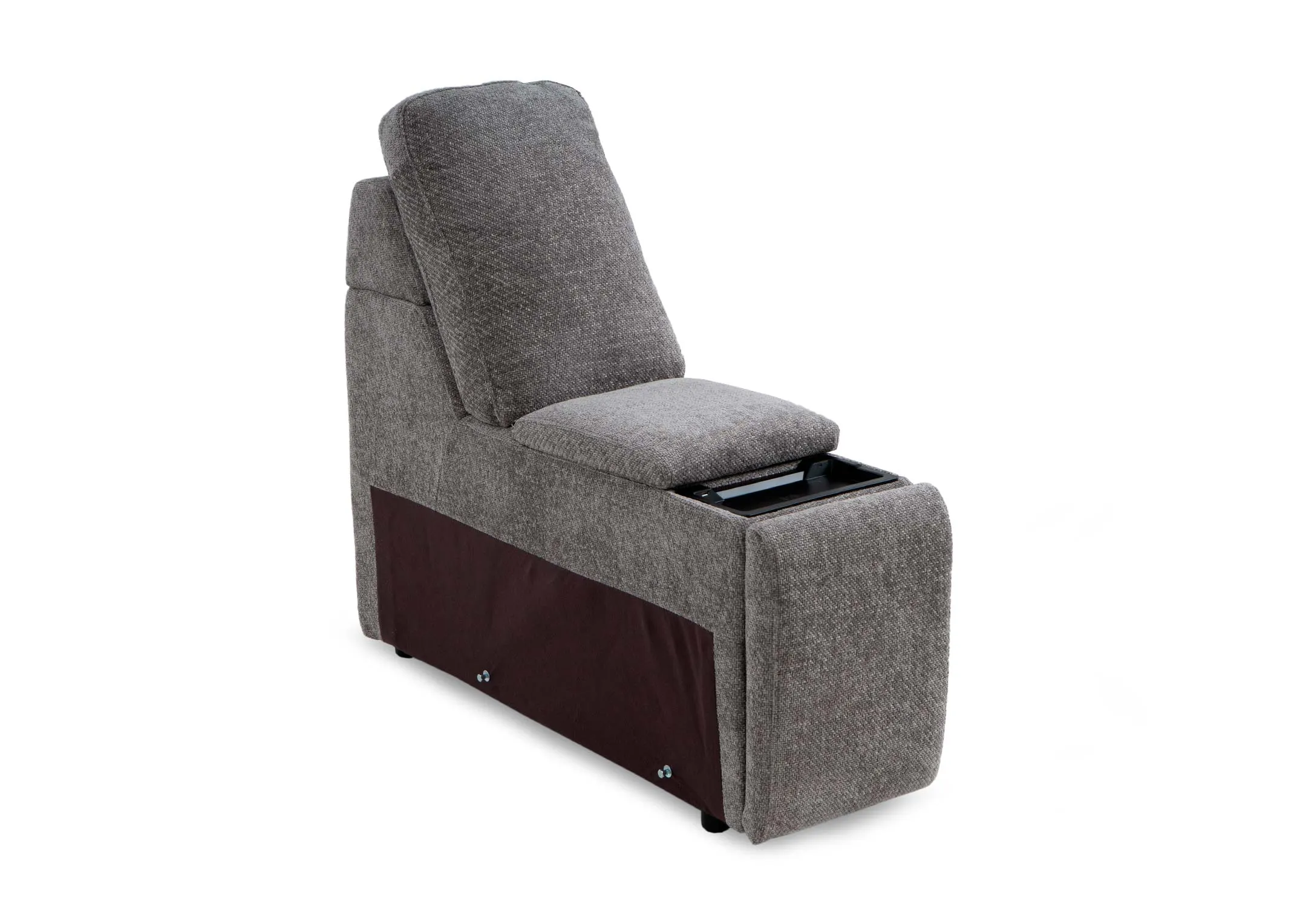 Grey Fabric Electric Drinks Holder with Wireless Charger - Montero